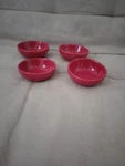 Jc Penney Home Collection Red Sauce/dipping Bowls- Set Of 4. Fixed Price $10.00.