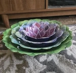 Nicole Miller Melamine Succulent Nesting Bowls. Fixed Price $30.00.