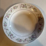 Sango Brand -cannes 8078 Coupe Soup Bowl W/ Floral Design & Platinum Rim. Fixed Price $9.99.