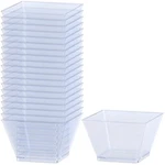 Lillian Tablesettings Clear Plastic Square 3.5 X 1.75 Inches,. Fixed Price $17.99.