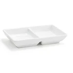 Foh DSD021WHP23 White 2-COMPARTMENT Dish 12 / Cs-wasserstrom 24097. Fixed Price $33.99.