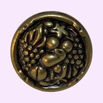 Kitchen Pull Knob Fruit Bowl Brass Natural Elegance Gold Tone Grapes Vtg Amerock. Fixed Price $70.00.