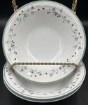 Summer Fruit Cereal Bowls By Genuine Stoneware Strawberries Set Of 3 7" Di X 2"H. Fixed Price $15.29.
