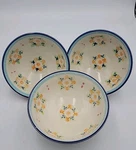 Signature Housewares Stoneware 3/4" Soup Cereal Multi Floral Set Bowls. Fixed Price $12.00.