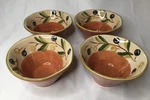 Set Of 4 Tabletops Unlimited Olevino Soup Cereal Bowls 6-1/2. Fixed Price $29.99.