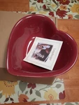Longaberger Pottery Sweetheart Paprika Dish - New In Box 3178440. Fixed Price $24.99.