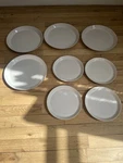 Set Of Tonale Salad 8" X 4 And Dinner 10.5 Plates David Chipperfield Alessi. Fixed Price $200.00.