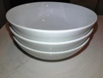 3 Pier 1 Imports Luminous White Porcelain Coupe Cereal Bowls Near-perfect Condtn. Fixed Price $39.99.