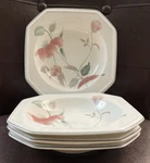 Set Of 4 Mikasa Continental F3003 Silk Flowers Soup/pasta Bowls 8 1/2" Japan. Fixed Price $22.79.