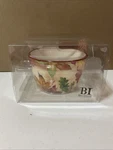 Boston International Floral Multicolor Ceramic Round Bowl & Spreader Set. Fixed Price $9.00.