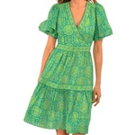 Gretchen Scott Le Marias Dress - Sultans In Turq/lime Small. Fixed Price $48.30.