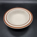 Rego China Brown Speckles & Stripes Fruit Dessert Bowl 4.5 Vintage C610-21. Fixed Price $5.99.