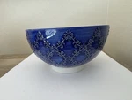 Ooh La By Bia Serving Bowl Blue White Floral 8 Round Ceramic. Fixed Price $22.00.