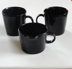 3 Mint Modern Black Iittala Finland Teema Kaj Franck 2 Coffee Cups & 1 Creamer. Fixed Price $59.99.