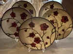 Set Of 5 Pfaltzgraff By Aster 3/8" Salad Plates. Fixed Price $26.99.