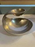 2011 Nambe Wei Young MT0369 Modern Metal Chip And Dip Bowl. Fixed Price $54.95.