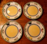 4 Set Villeroy & Boch French Garden Fleurence Porcelain 8" Salad. Fixed Price $35.00.