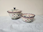 Temptations By Tara Old World Confetti Ceramic Serving Bowl Set 3 Qt, 1.5. Fixed Price $29.99.