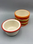 Dei Dennis East Dip Chiller Condiment Serving Dish 2PC Wavy Colorful Stripes. Fixed Price $22.77.