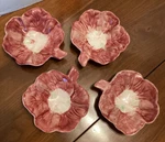 Pottery Barn Snack Bowl Majolica Stoneware Lyla Garden Butterfly SET/4. Fixed Price $24.99.