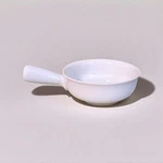 Crate & Barrel White Porcelain Au Gratin Dish Set 3 Handled Round 6.5 Oven Safe. Fixed Price $22.00.