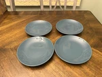 Set Of Ikea Sweden 21963 Dark Turquoise 10 1/4" Dinner Plates. Fixed Price $25.48.