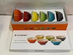 Creuset Rainbow 6 Colorful Mini Bowl Stoneware Pottery Ceramic Tableware. Fixed Price $116.35.