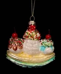 HL19 Blown Glass Banana Split Ice Cream Christmas Ornament Dessert Sweet Treat. Fixed Price $32.91.