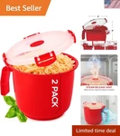 Microwave With 34OZ Safe Soup Bowls Lids, Ramen Noo.... Fixed Price $54.99.