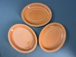 Syracuse Cantina Cayenne Red 11.5 Oval Serving Platter - Set Of 3. Fixed Price $51.35.