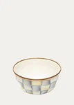 Rare Nwt 100% Authentic Mackenzie-childs 4.5" Sterling Check Enamel Pinch Bowl. Fixed Price $89.99.