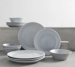 Pottery Barn Larkin Stoneware Dinnerware Sets 16-PIECE Chambray Blue. Fixed Price $100.82.
