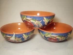 Set Of 3 Pfaltzgraff Villa Della Luna Soup Cereal Bowls 6 5/8". Fixed Price $20.96.