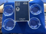 Mikasa Satin Rose Fruit Dessert Bowls Set Of 4 Original Walther Kristallglas. Fixed Price $23.50.