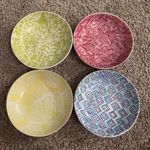 Lilly Pulitzer For Target Small Porcelain Bowls Set Of 4 With 18K Gold Trim Cute. Fixed Price $24.50.