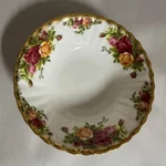 Royal Albert Country Roses Cereal Bowl Bone China England Gold Trim 6". Fixed Price $24.00.