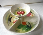 Mcm Hand Painted Italy By Mancioli For Lachmen & Co. Ceramic Bowl/relish Dish. Fixed Price $35.00.