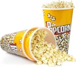 Retro Style Plastic Popcorn Containers Boxes Bucket For Movie Night (3 Pack). Fixed Price $9.86.