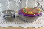 Alpine Cuisine 10-PIECE Glass Set Of 5 With Lids Brand New, Plus. Fixed Price $16.99.