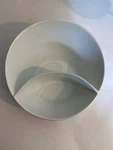 Crate & Barrel Porcelain Divided Angle Bowl 8 Vegetable Chip Dip 656-723. Fixed Price $35.00.