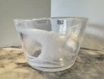 Kosta Boda Glass Mine Bowl By Ulrica Hydman Vallien White Swirl. Fixed Price $38.00.