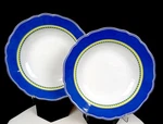 Wedgwood Vintage Porcelain Tuscan Classico Scalloped Pc 8 1/2" Rim Soup Bowls. Fixed Price $49.98.