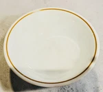 Vintage Corelle By Corning Set Of 6 Fruit Dessert Bowls White Gold Band Usa. Fixed Price $30.00.