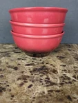 Set Of 3 Mason Craft & More Cereal Soup Bowls Festival Scarlet Red Black Ombre. Fixed Price $44.99.