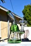 9" Glass Water Pipe Bong Bubbler Hookah W/ Percolator. Fixed Price $34.99.