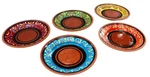Spanish Terracotta 5PIECE Small Tapa Plate Set Multicolor. Fixed Price $49.66.