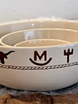West Creation Branded 3 Pc Serving Mixing Bowl Set. Fixed Price $36.00.