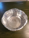 Nwt Beatriz Ball "forest Bark" Large Pewter/aluminum 12" Ice Bucket/bowl. Fixed Price $139.00.