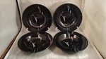 Set Of 4 Mikasa Opus Black Rim Soup Bowls. Fixed Price $16.00.
