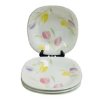 (4) Studio Nova French Tulips Floral Flowers 8 1/4" Soup Cereal Bowl CH007. Fixed Price $49.99.